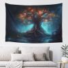 Baxozud An ancient tree of life that shines Home decoration,Tapestry Psychedelic Tapestry Wall hanging Bedding Tapestry view 2