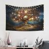 Baxozud An ancient tree of life that shines Home decoration,Tapestry Psychedelic Tapestry Wall hanging Bedding Tapestry view 3
