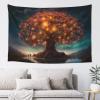 Baxozud An ancient tree of life that shines Home decoration,Tapestry Psychedelic Tapestry Wall hanging Bedding Tapestry view 2
