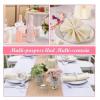 12PCS Pearl Napkin Rings, Washable Decorative Metal Napkin Ring Buckle Gold Napkin Holder Buckle for Wedding Party Banquet Christmas Dinner view 2