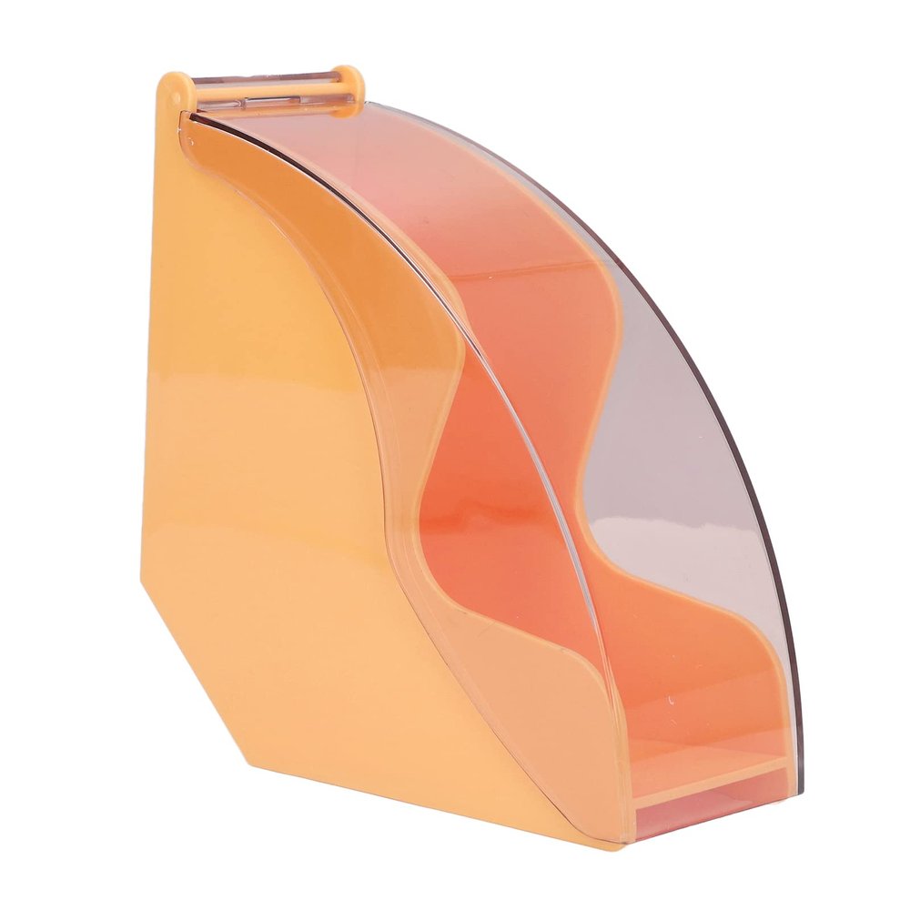 Vomeko Coffee Filter Paper Holder Coffee Paper Storage Rack with dust Cover Coffee Filter Paper Container for Coffee Shop Home.(Yellow)