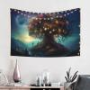 Baxozud An ancient tree of life that shines Home decoration,Tapestry Psychedelic Tapestry Wall hanging Bedding Tapestry view 3