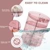 Rotating Makeup Organizer, DIY 8 Adjustable Layers 360 Spinning Skincare Organizers, Makeup Storage Carousel Tower with Brush Holder & Perfume Trays, Cosmetic Display Case for Vanity Bathroom view 4
