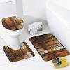 Kazynee Autumn Natural Scenery Shower Curtain Sets with Rugs 4 Piece Accessories Bathroom Curtains Shower Set Include Shower Curtain Non-Slip Rug Toilet Lid Cover Bath Mat One Size view 4