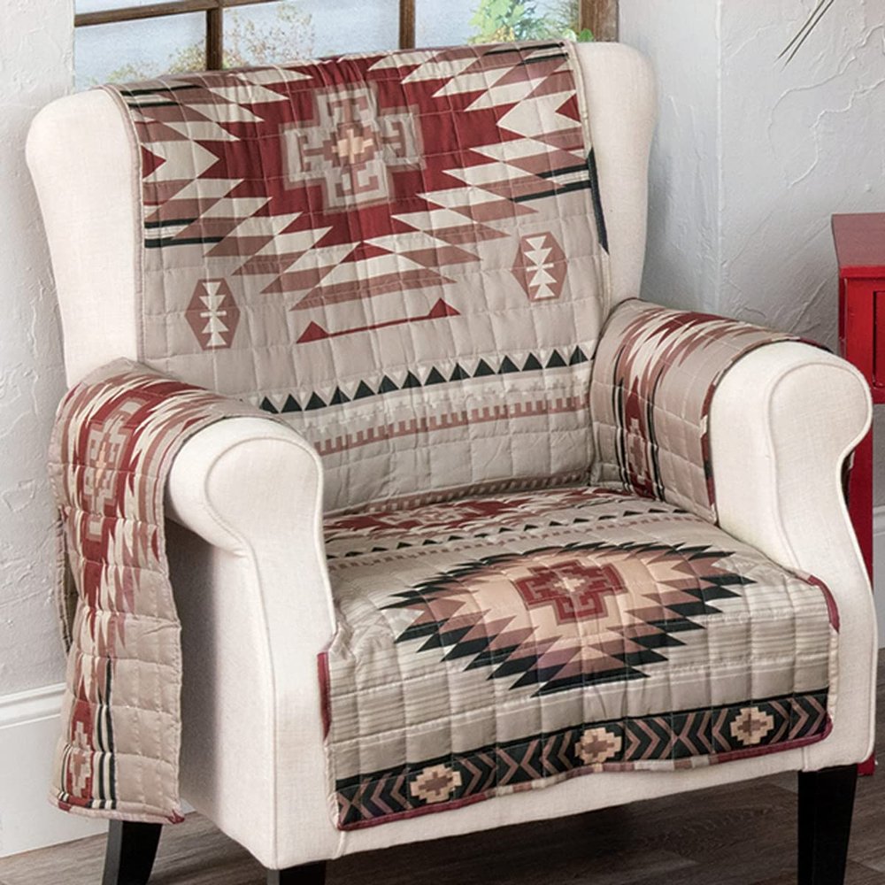 BLACK FOREST DECOR Durango Mesa Chair Cover - Reversible Microfiber Furniture Protector