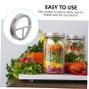 GANAZONO 4pcs Jar Lids Glass Jar Toothbrush Holder Lid Replacement Tumbler Lid Toothbrush Holder Cover Tumbler Sets Decked Accessories Stainless Steel Set Mouth Canning Bands Soap view 2