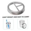 GANAZONO 4pcs Jar Lids Glass Jar Toothbrush Holder Lid Replacement Tumbler Lid Toothbrush Holder Cover Tumbler Sets Decked Accessories Stainless Steel Set Mouth Canning Bands Soap view 3