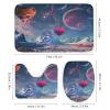 Kazynee Fantasy Hot Air Balloon 4 Piece Shower Curtain Sets, Non-Slip Rugs, Toilet Lid Cover and Bath Mat, Durable and Waterproof, for Bathroom Decor Set One Size view 3