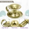 PATIKIL Retro Iron Taper Candle Holder, Set of 4 Gold Simple Candlestick Holder Candle Light Stand for Halloween Table Centerpiece Party Wedding Dinning Decor view 3