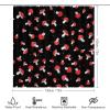 Kazynee Kids Cute Mushroom 4 Piece Shower Curtain Sets, Non-Slip Rugs, Toilet Lid Cover and Bath Mat, Durable and Waterproof, for Bathroom Decor Set One Size view 2
