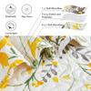 Floral Quilt Sets Twin Size Reversible Countryside Bedspread Coverlets Lightweight Yellow Flower Quilt Green Leaves Bed Covers for All Season,1 Quilt +2 Pillow Shams view 3