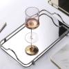 Large Rectangular Tray with Handle, Exquisite Stainless Steel Tray, Simple Silver Storage Tray for Home Living Room Business, Convenient Multifunctional Holiday Food Tray view 2
