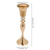 10 Pcs Metal Flower Arrangement Stand,Flower Vase with Crystal Bead, 21.7"/ 55cm Tall Flower Vases for Table Anniversary Party Birthday Event Aisle Home Decoration (Gold) view 3