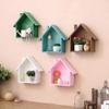 BUCROS Stylish Simplicity Shelf Wall Mounted Floating Rack Shelves American Style Solid Wood Storage Floating Rack/Yellow/25 * 8.5 * 23Cm view 2