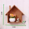 BUCROS Stylish Simplicity Shelf Wall Mounted Floating Rack Shelves American Style Solid Wood Storage Floating Rack/Yellow/25 * 8.5 * 23Cm view 3