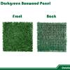 Goleray Artificial Greenery Wall Panels 20" x 20", 12Packs Topiary Boxwood Grass Wall Backdrop Faux Hedge Greenery Plant Privacy Fence Screen for Outdoor Indoor Dcor, Dark Green view 2