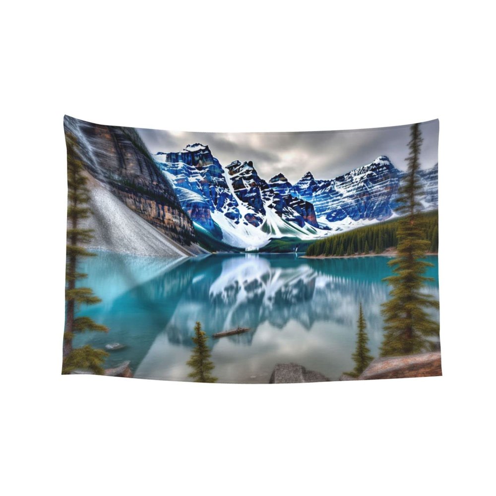 Baxozud The majestic scenery of snowcapped mountains Home decoration,Tapestry Psychedelic Tapestry Wall hanging Bedding Tapestry