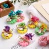 Kigeli Set of 45 Soap Favors DIY Bridal Shower Favors Bulk Wedding Soap Gifts Baby Shower Scented Soap Favors Natural Handmade Soap Bars for Wedding Bridal Shower (Green, Yellow, Red, Flower) view 3