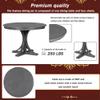 Bellemave 5-Piece Round Dining Table Set for 4 with Chairs - Retro Style Wooden Kitchen and Dining Room Set (Dark Grey) view 4