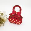 50pcs Red and Gold Bowknot Handbag with Gold Foil Dot Wedding Favor boxes Candy Box with Bow with handle for Wedding Birthday Favor Bridal Shower Baby Shower Party Favor view 2