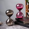 Hourglass 5 Minute Sand Timer Grey Brown Glass, Sand Clock Time Control Measurement Children Games Tools Office Desktop Decoration view 4