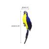 SEIWEI Artificial Parrot Artificial Feather Parrot Simulation Cute Parrot Crafts Home Office Garden Party Ornament Decoration view 3