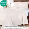 SUPERIOR Cotton Blend Bedspread, All Season Bedding, Queen, Off White view 4