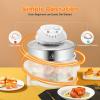 17L Glass Air Fryer Electric Turbo Convection Oven Roaster Large Air Fryer with Temperature Controls Oil-Less Grill Roaster Baker Halogen Oven Multifunction Cooker view 4