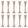 10 PCS Centerpieces for Wedding Table, Metal Trumpet Vase 20.5IN Tall, Flower Vases for Party Dinner Centerpiece Event, Road Lead for Anniversary Ceremony Birthday Aisle Home Decoration view 1