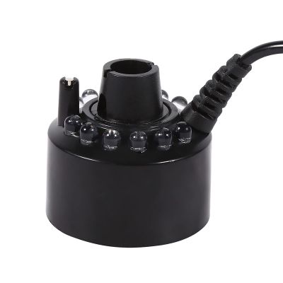 24V Color Changing Humidifier Ultrasonic Mist Maker Water Pond Atomizer Air Humidifiers 12 LED