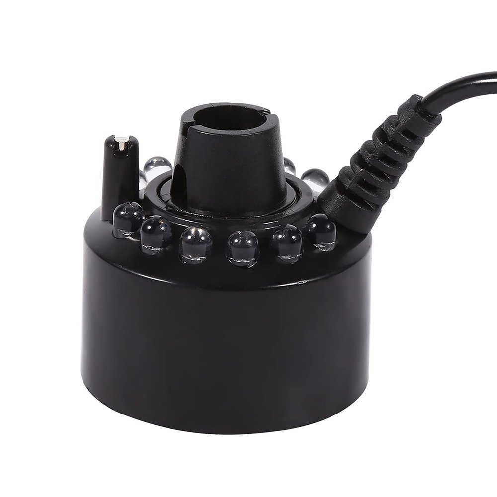24V Color Changing Humidifier Ultrasonic Mist Maker Water Pond Atomizer Air Humidifiers 12 LED