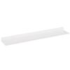 LXHONG 1pcs Floating Metal Wall Shelf Picture Ledge with Built-in Illuminated LED Light for Entrance Bar Countertop Living Room Bathroom, Modern Rustic Shelf (Color : White, Size : 60x20x6cm) view 3