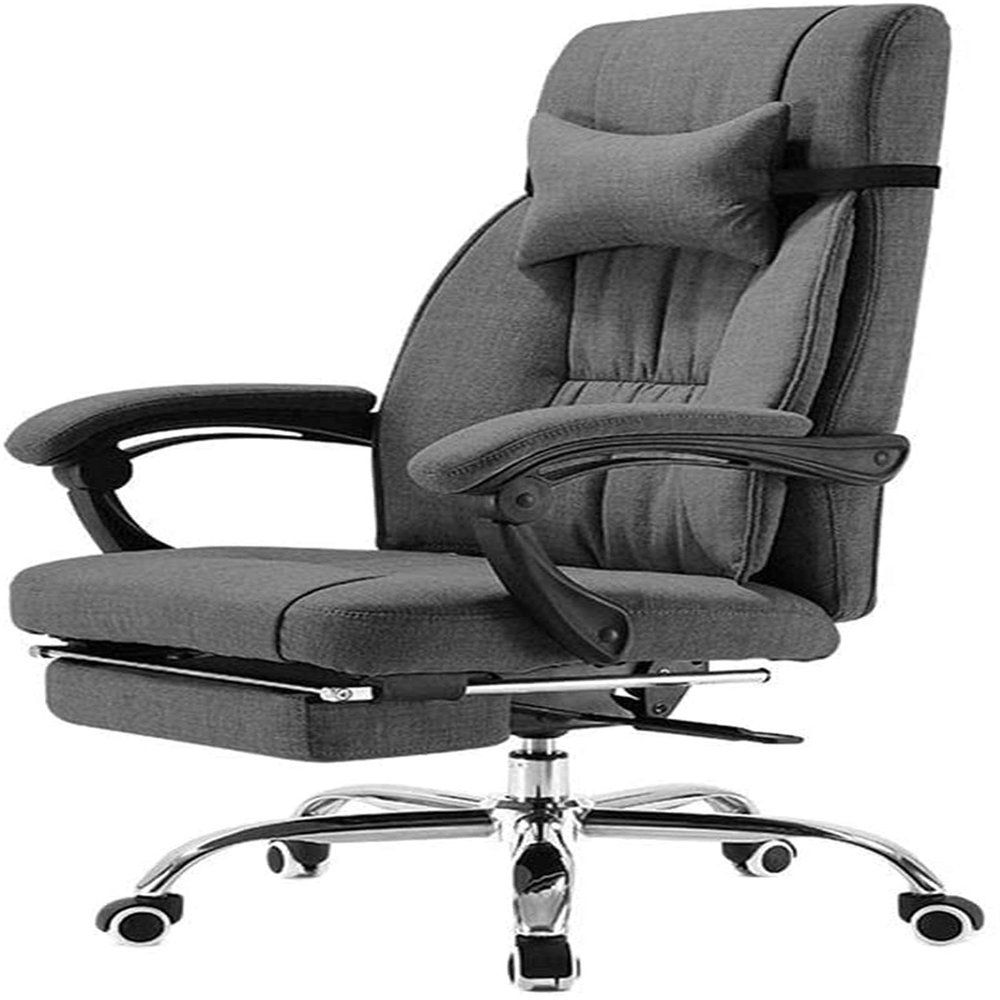 Office Computer Chair Gaming Chair Office Chair Swivel Chair Executive Swivel Office Chair with Footrest Linen Ergonomic Office Reclining Chair Adjustable High Back Office Armchair Computer Desk Chair