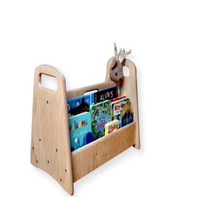 Montessori Freestanding Bookshelf | Storage Bookshelf | Easy Access Wooden Book Rack | Storage with Wooden Shelves for Your Kid's Books | Perfect Height for Kids (Medium)