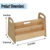 Montessori Freestanding Bookshelf | Storage Bookshelf | Easy Access Wooden Book Rack | Storage with Wooden Shelves for Your Kid's Books | Perfect Height for Kids (Medium) view 2