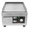 Commercial Electric Griddle 110V 1300W Electric Flat Top Griddle Non-Stick Teppanyaki Grill, 21'' x 12'' Cooking Plate, Stainless Steel Restaurant Electric Countertop Griddle Tabletop Grill view 4
