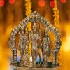 BEXCO Ram darbar Idol Height 7 cm for Car Dashboard | Home Decor | Gifting | Decorative Showpiece. (Gold) view 4