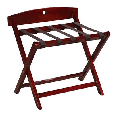 ArtsPavilion Wood Folding Luggage Rack, 2 Layer Household Suitcase Backpack, with Shoe Rack Bracket, for Bedroom, Guest Room, Hotel