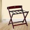 ArtsPavilion Wood Folding Luggage Rack, 2 Layer Household Suitcase Backpack, with Shoe Rack Bracket, for Bedroom, Guest Room, Hotel view 3