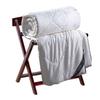 ArtsPavilion Wood Folding Luggage Rack, 2 Layer Household Suitcase Backpack, with Shoe Rack Bracket, for Bedroom, Guest Room, Hotel view 4