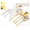 NEPIAN Black 16pcs Dinnerware Forks Spoons Cutlery Set 304 Stainless Steel Silverware Western Tableware Set Wedding Gift leisurely (Color : Rose-01) view 3