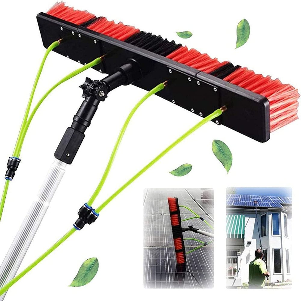 Water Fed Pole Kit,Water Fed Brush Window Cleaning Pole Water Fed Telescopic Brush Window Cleaner Kit Conservatory Roof, Cleaning Photovoltaic And Solar Panels (Size : 22ft/7m)