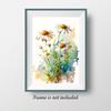 7Dots Art. Watercolor Flowers Art. Watercolor Art Print, poster size, bedroom, and kid's room. No frames included. (chamomile) view 2