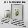 7Dots Art. Watercolor Flowers Art. Watercolor Art Print, poster size, bedroom, and kid's room. No frames included. (chamomile) view 3