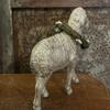 Primitives Supplies for Primitive Colonial Christmas 6" Long Putz Style Sheep with Snowy Wreath New for Holiday, Kitchen, Farhouse, Home Decor. view 4