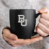 Rico Industries NCAA Baylor Bears Main 15oz Laser Engraved Matte Black Ceramic Bistro Mug - For Hot or Cold Drinks view 2