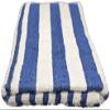 6 Piece Poolside Beach Pool Towels Striped Blue/White 300 GSM 100% Ring Spun Cotton 30" x 60" view 3