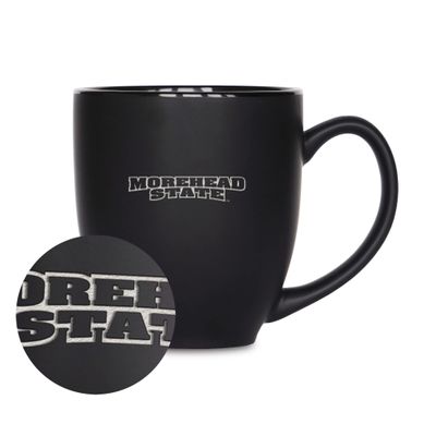 Rico Industries NCAA Morehead State Eagles Standard 15oz Matte Black Ceramic Bistro Mug