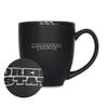 Rico Industries NCAA Morehead State Eagles Standard 15oz Matte Black Ceramic Bistro Mug view 1
