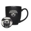 Rico Industries NCAA Central Arkansas Bears Standard 15oz Matte Black Ceramic Bistro Mug view 1